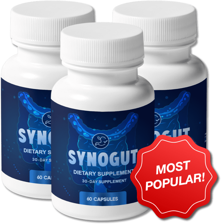 SynoGut 3-bottle pack for healthy digestion